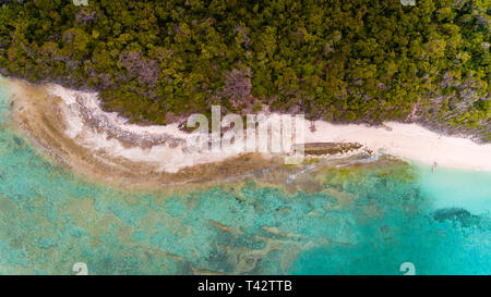 Antenne Landschaft der Insel Sansibar pungume Stockfoto
