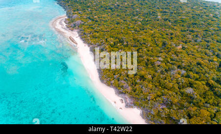 Antenne Landschaft der Insel Sansibar pungume Stockfoto