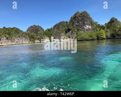 Piaynemo Geo-Park in Raja Ampat Papua Indonesien Stockfoto