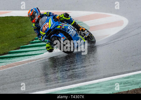 Valencia/Spanien - 11/18/2018 - 42# Alex Rins (SPA, Suzuki) während der Valencia GP auf Ricardo Tormo Stockfoto