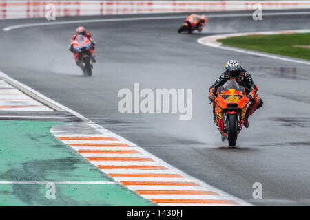 Valencia/Spanien - 11/18/2018 - #44 Pol Espargaro auf seinem Weg zu einem maiden Podium während der Valencia GP auf Ricardo Tormo Stockfoto