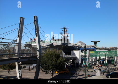 USS Intrepid Sea & Air Museum, New York City, USA Stockfoto