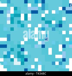 Nahtlose Muster der Wassertropfen von verschiedenen Formen, auf blauem Hintergrund. Stock Vektor