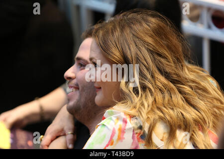 April 13, 2019 - Sydney, NSW, Australien - DREW BARRYMORE während ihrer Sydney aussehen Blume Schönheit am Westfield Parramatta am 13. April 2019 in Sydney, Australien (Credit Bild: © Christopher Khoury/australische Presseagentur über ZUMA Draht) Stockfoto