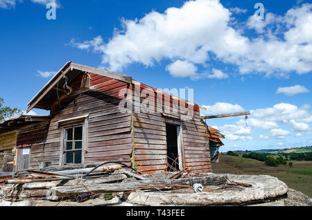 Verfallene Scheune in der Nähe von Lismore, New South Wales, Australien Stockfoto