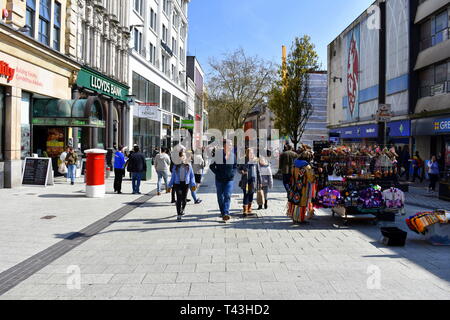 Queen Street, Cardiff, South Glamorgan, Wales Stockfoto