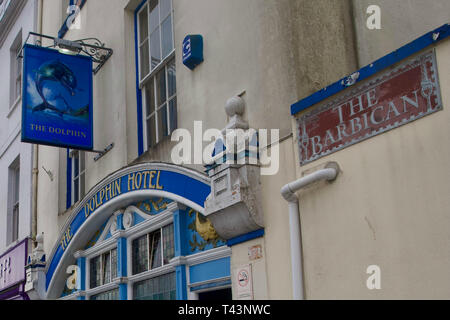 The Dolphin Hotel, Barbican, Plymouth, Devon, England. Stockfoto