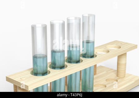 3D-Rendering, biotechnologische Laborgeräte Hintergrund, Computer digital Hintergrund Stockfoto