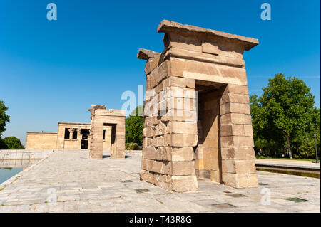 Der Tempel von Debod im Parque del Oeste, Madrid, Spanien Stockfoto