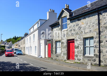 Main Street, Tarbert (Tairbeart), Isle of Harris, Äußere Hebriden, Na h-eileanan Siar, Schottland, Vereinigtes Königreich Stockfoto