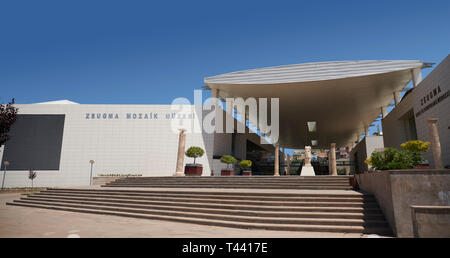 Die Außenseite des Zeugma römische Mosaik Museum, Gaziantep, Türkei. Stockfoto