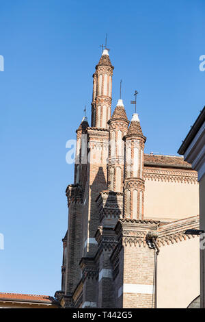 Blick auf den Dom von Brescia Stockfoto