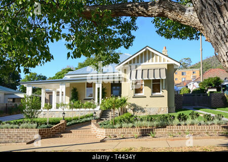 Australische Suburban spät Föderation Stil zu Hause. Tamworth NSW Australien. Stockfoto