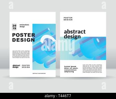 Die abstrakte farbenfrohe Gradient formen Plakat Vorlage. Eps 10. Stock Vektor