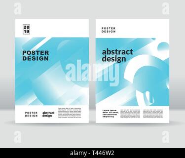 Die abstrakte farbenfrohe Gradient formen Plakat Vorlage. Eps 10. Stock Vektor