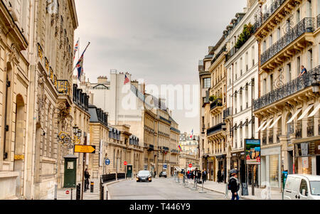 Paris, Faubourg Saint-Honoré Stockfoto