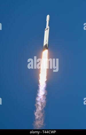 SpaceX Falcon schwer starten Stockfoto