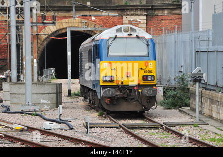 Klasse 67 Diesellok auf Pilot Pflicht, King's Cross, London, England, Großbritannien Stockfoto