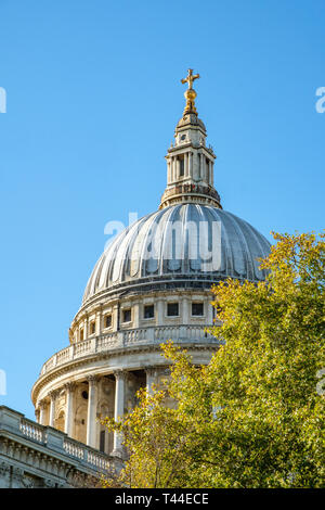 Kuppel der St Pauls Cathedral, London Stockfoto