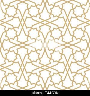 Hintergrund mit nahtloser Muster im islamischen Stil. Östlichen geometrische Verzierung. Arabisch nahtlose Muster. Stock Vektor