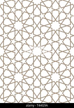 Nahtlose Muster im marokkanischen Stil. Mosaik Fliese. Islamische traditionelle Ornament. Geometrische Hintergrund Stock Vektor