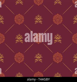 Tapete in Royal barock Stil. Hintergrund nahtlose royal Barock endlose Muster, Renaissance Damast vector Pattern Stock Vektor