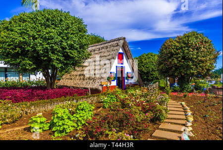 Traditionelles Haus in Madeira, Portugal Stockfoto