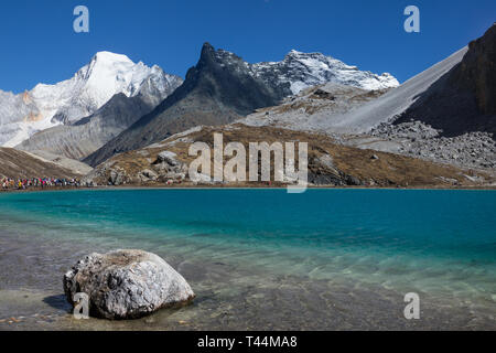 Milch See in Yading Naturschutzgebiet, Sichuan, China. Stockfoto