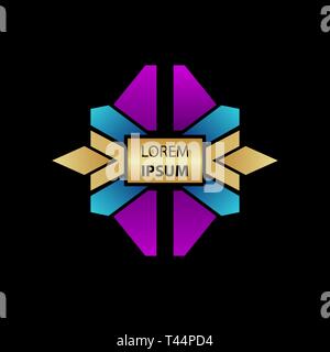 Abstrakte Logo oder Symbol für Ihr Unternehmen Stock Vektor