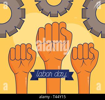 Happy Tag der Arbeit Stock Vektor