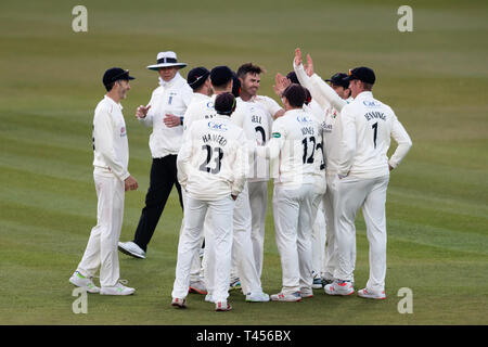 London, Großbritannien. 13 Apr, 2019. Während Specsavers County Championship Match zwischen Middlesex vs in Lancashire Cricket Ground des Herrn am Samstag, 13. April 2019 in London, England. (Nur redaktionelle Nutzung, eine Lizenz für die gewerbliche Nutzung erforderlich. Keine Verwendung in Wetten, Spiele oder einer einzelnen Verein/Liga/player Publikationen.) Credit: Taka G Wu/Alamy leben Nachrichten Stockfoto