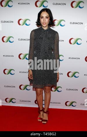 Las Vegas, NV, USA. 13 Apr, 2019. Mishel Prada in der Ankunftshalle für die ClexaCon 2019 Cocktail für Veränderung und Fun Run die Sichtbarkeit Fund, der Jewelle Gomez Zimmer im Tropicana Hotel, Las Vegas, NV, 13. April 2019 zu profitieren. Credit: JA/Everett Collection/Alamy leben Nachrichten Stockfoto