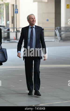 London, Großbritannien. April 2019. David Lidington kommt in den BBC Studios Credit: Stockfoto