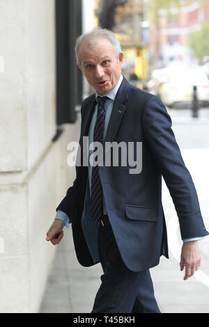 London, Großbritannien. April 2019. David Lidington kommt in den BBC Studios Credit: Stockfoto
