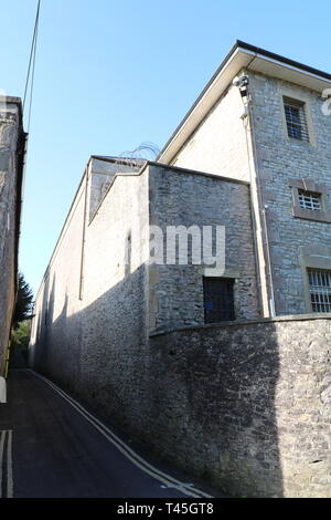 Shepton Mallet Gefängnis, von Frithfield lne Stockfoto