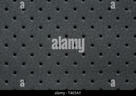 Grau kunstleder Textur mit außergewöhnlichen Oberfläche schließen. Stockfoto