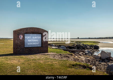 Ford Sumter National Monument Stockfoto