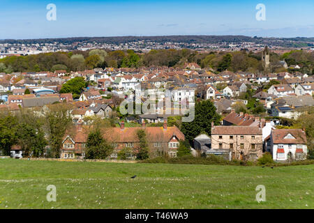 Bergauf, Weston-super-Mare, North Somerset, VEREINIGTES KÖNIGREICH Stockfoto