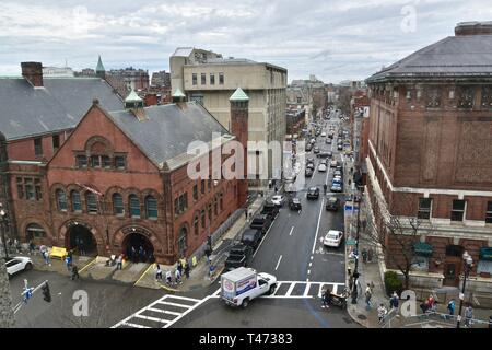 Die Boston Back Bay Skyline von oben Hynes Convention Center, Boston, Massachusetts gesehen Stockfoto