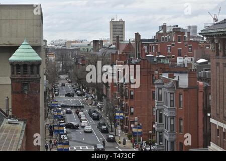 Die Boston Back Bay Skyline von oben Hynes Convention Center, Boston, Massachusetts gesehen Stockfoto