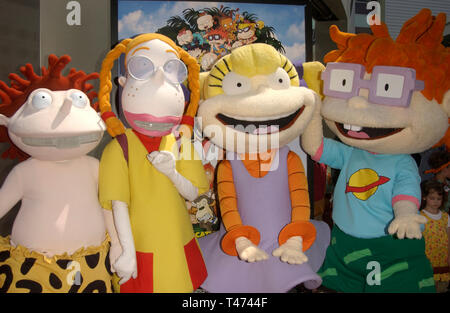 LOS ANGELES, Ca. Juni 01, 2003: Rugrats Zeichen am Los Angeles Premiere der Rugrats Go Wild. Stockfoto