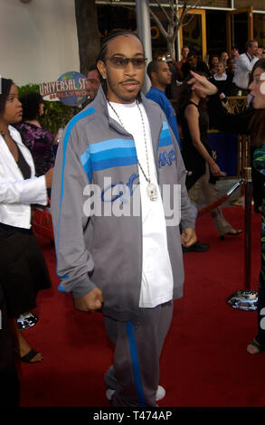 LOS ANGELES, Ca. Juni 03, 2003: CHRIS LUDACRIS BRIDGES bei der Weltpremiere seines neuen Films 2 Fast 2 Furious an der Universal Amphitheater, Hollywood. Stockfoto