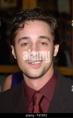 LOS ANGELES, Ca. Juli 24, 2003: Schauspieler Thomas IAN NICHOLAS bei der Weltpremiere seines neuen Films amerikanischen Hochzeit, in den Universal Studios in Hollywood. Stockfoto
