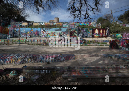 HOPE Outdoor Gallery in Austin, Texas Stockfoto