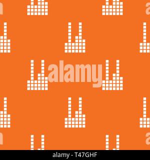 Equalizer Muster Vector Orange Stock Vektor