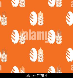 Brotweizen Muster Vector Orange Stock Vektor