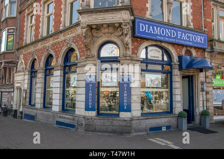 Diamond Factory Store in Amsterdam Die Niederlande 2019 Stockfoto