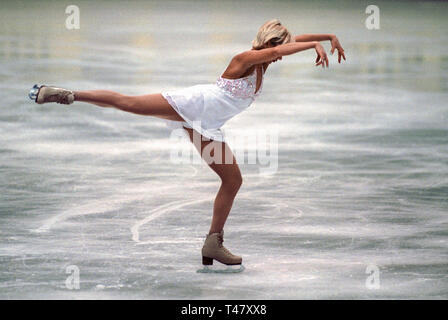 Emscher-Lippe-Halle Gelsenkirchen Deutschland Nov. 9-11 2001, Sparkassen Cup on Ice, ISU Grand Prix------- Maria BUTYRSKAYA (RUS) Stockfoto