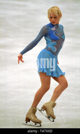 Emscher-Lippe-Halle Gelsenkirchen Deutschland Nov. 9-11 2001, Sparkassen Cup on Ice, ISU Grand Prix------- Maria BUTYRSKAYA (RUS) Stockfoto