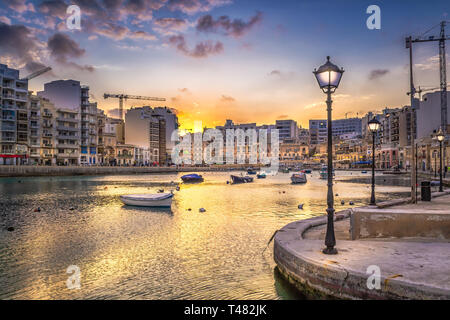 Malerische Insel Malta im Mittelmeer Stockfoto